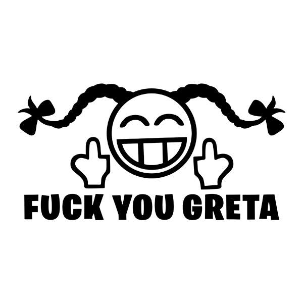 Aufkleber: Fuck you Greta