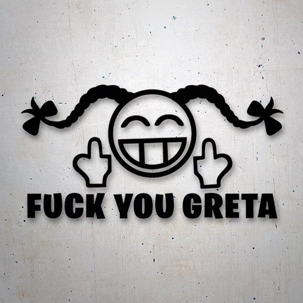 Aufkleber: Fuck you Greta