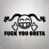 Aufkleber: Fuck you Greta 2