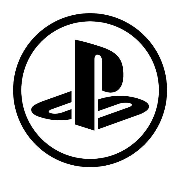 Aufkleber: Play Station Kreis