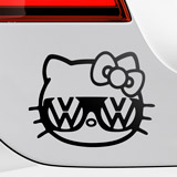 Aufkleber: Hello Kitty Volkswagen 3