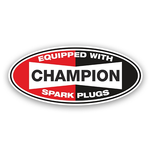 Aufkleber: Champion Spark Plugs