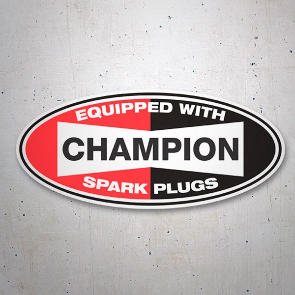 Aufkleber: Champion Spark Plugs