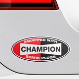 Aufkleber: Champion Spark Plugs 4
