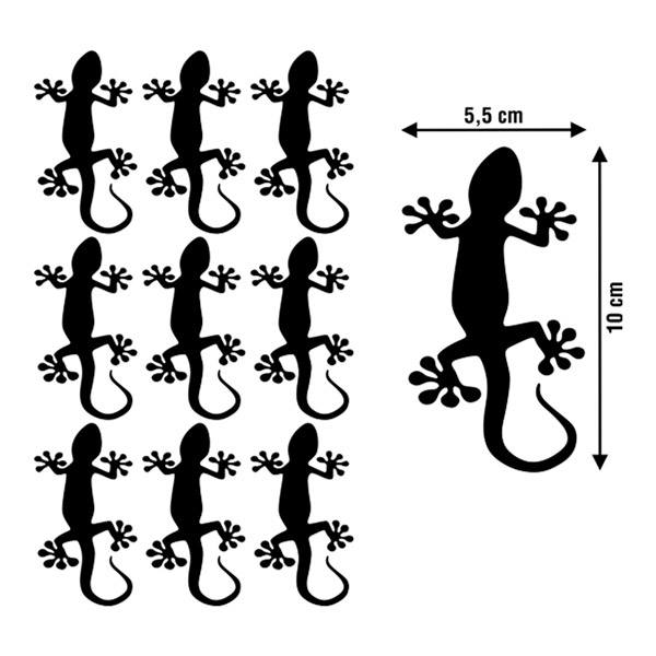 Aufkleber: Set 9X Eidechsen