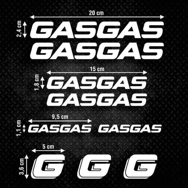 Aufkleber: Set 9X GasGas