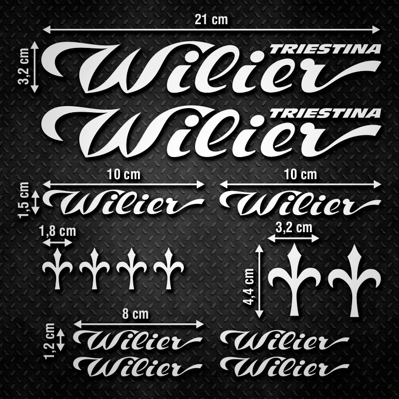 Aufkleber: Set 14X Wilier Triestina