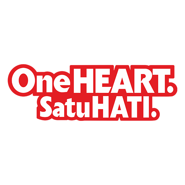 Aufkleber: One Heart Satu Hati
