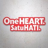 Aufkleber: One Heart Satu Hati 3