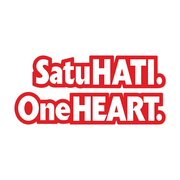 Aufkleber: Satu Hati One Heart