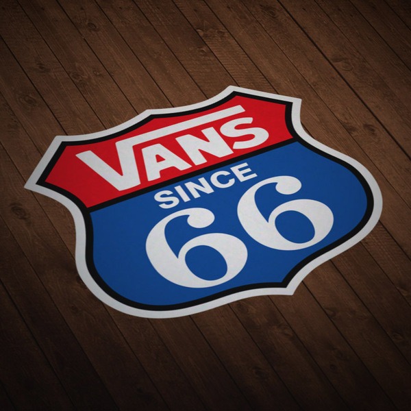 Aufkleber: Vans Route 66