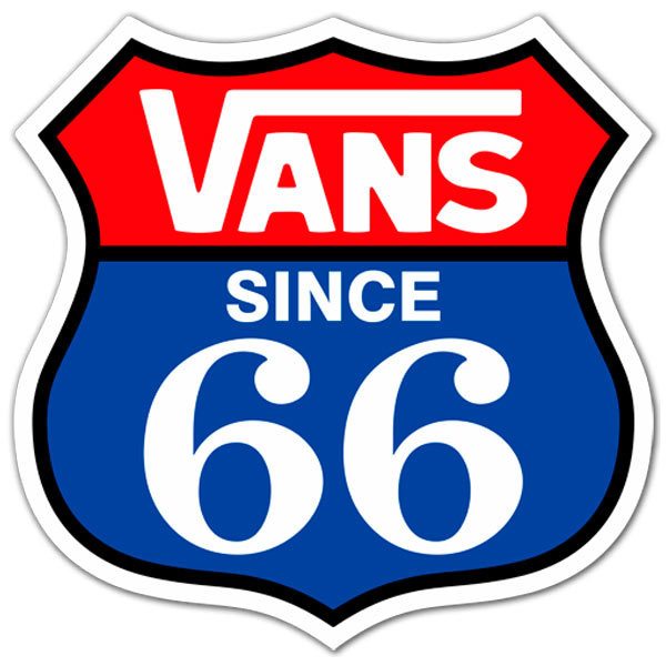 Aufkleber: Vans Route 66