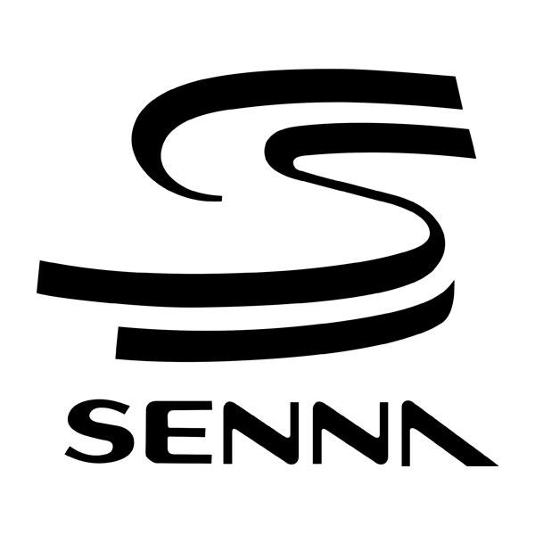 Aufkleber: Ayrton Senna F1