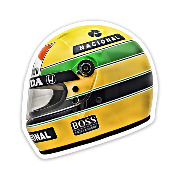 Aufkleber: Ayrton-Senna-Helm