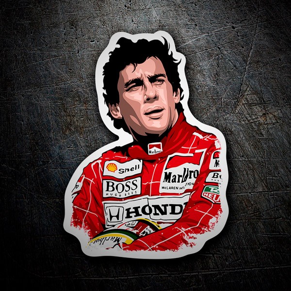 Aufkleber: Ayrton Senna Legende 1