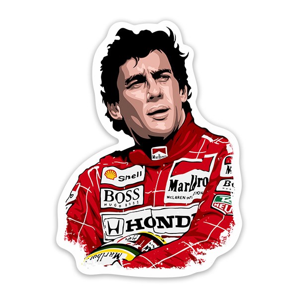 Aufkleber: Ayrton Senna Legende