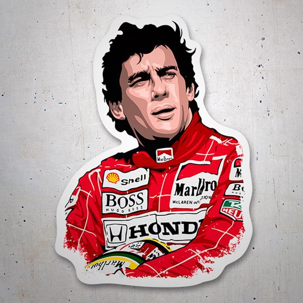 Aufkleber: Ayrton Senna Legende