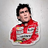 Aufkleber: Ayrton Senna Legende 3