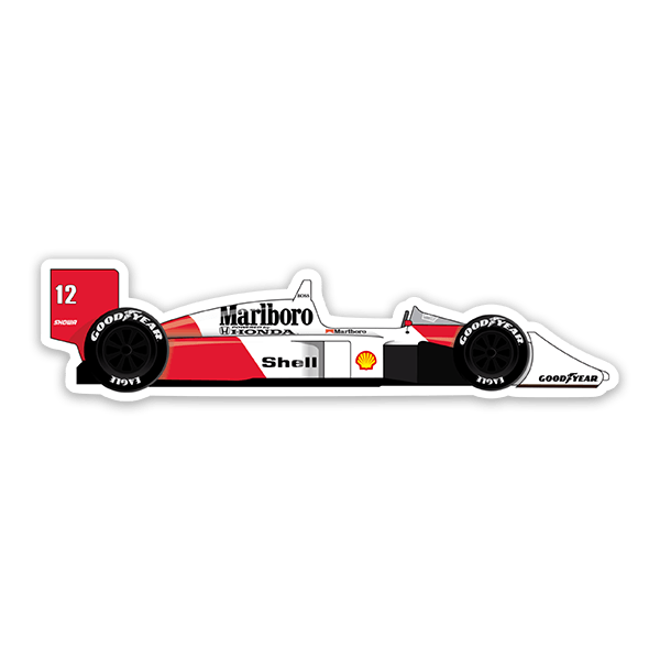 Aufkleber: Ayrton Senna McLaren