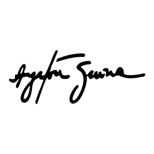 Aufkleber: Ayrton Senna Autogramm