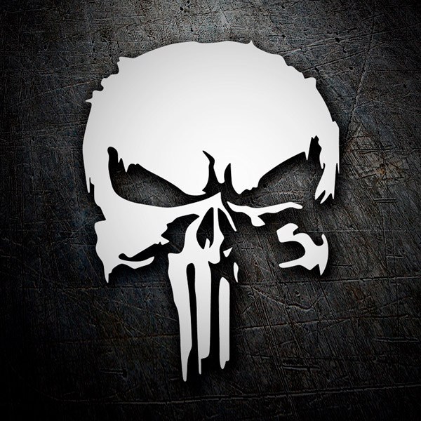 Aufkleber: Punisher Totenkopf Dunkles Design