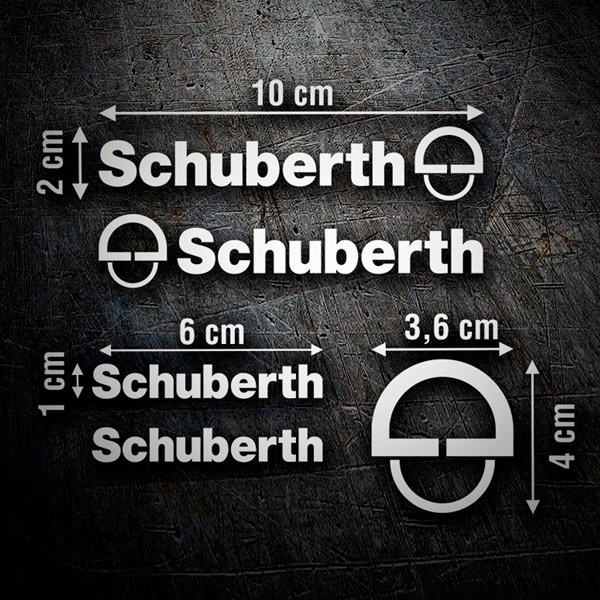 Aufkleber: Schuberth-Set f&uuml;r Helm