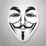 Aufkleber: V wie Vendetta - Anonymous Maske 3