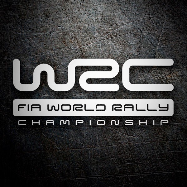 Aufkleber: Logo WRC en Grande con Texto FIA WORLD RALLY CHAMP