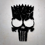 Aufkleber: The Punisher Bart Simpson 2