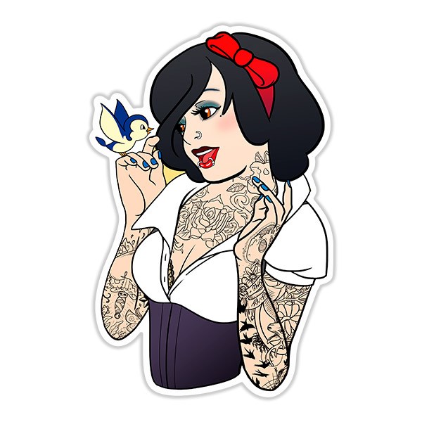 Aufkleber: Schneewittchen Pin-up Tattoo