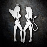 Aufkleber: Sexy Engel und Dämon 2