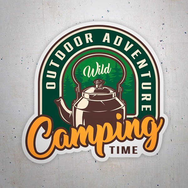 Aufkleber Camping Time Wasserkessel Outdoor 2/2