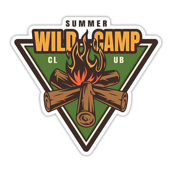 Aufkleber: Summer Wild Camp Club 0