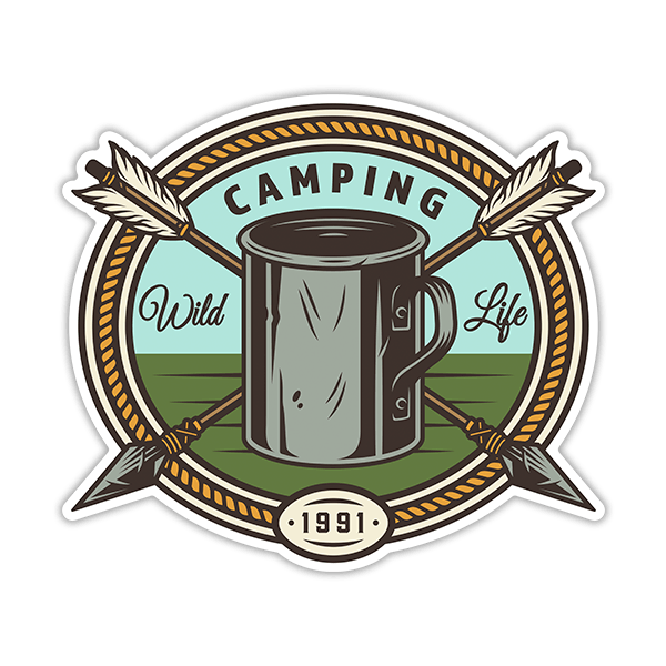 Aufkleber: Camping Wild Life 0