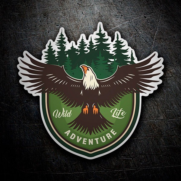 Aufkleber Wild Life Adventure Adler 1/2