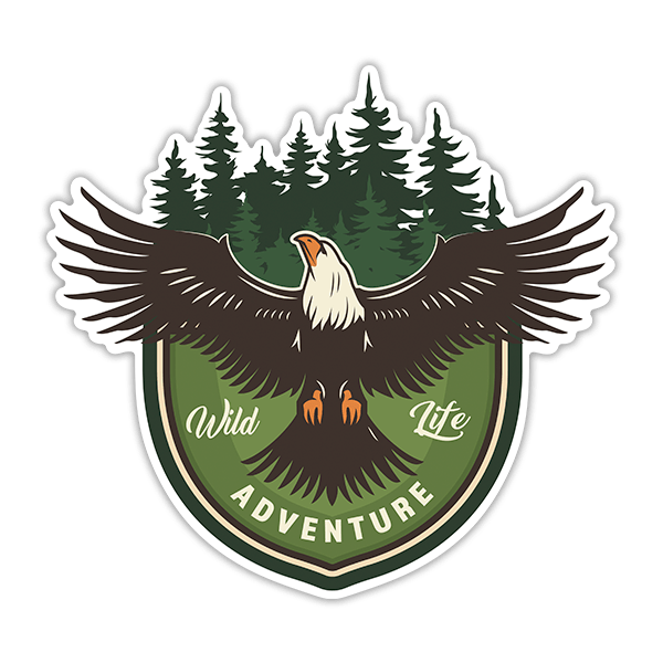 Aufkleber: Aufkleber Wild Life Adventure Adler