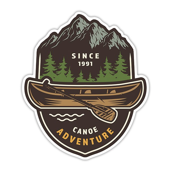 Aufkleber: Adventure Canoe