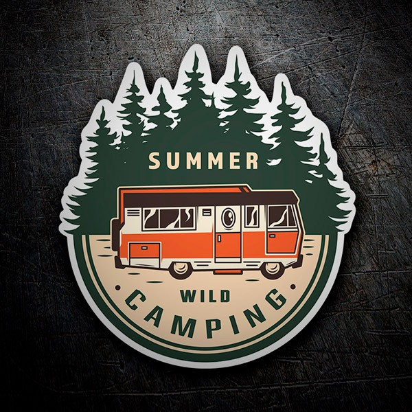 Aufkleber: Summer Wild Camping 1