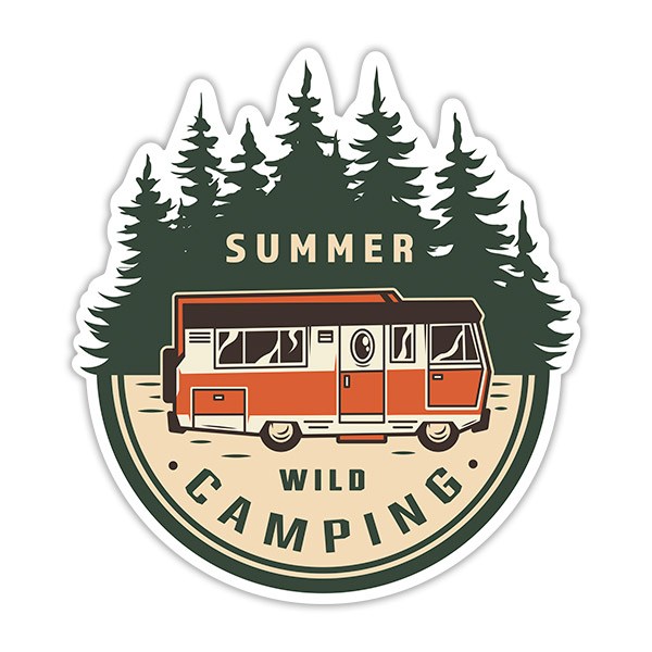 Aufkleber: Summer Wild Camping