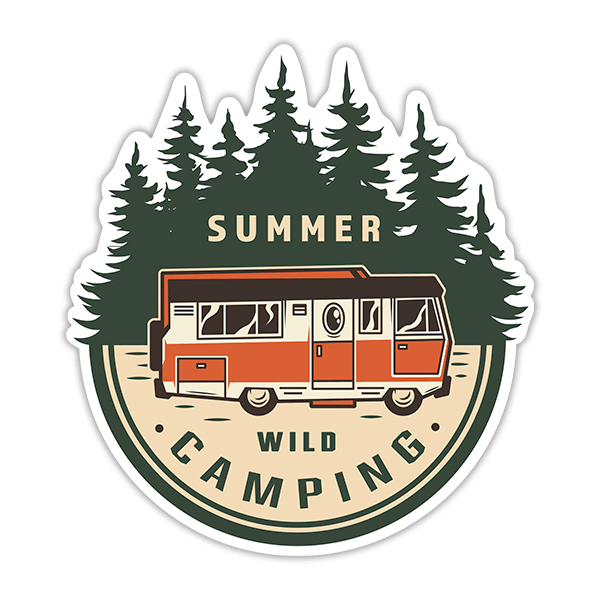Aufkleber: Summer Wild Camping 0