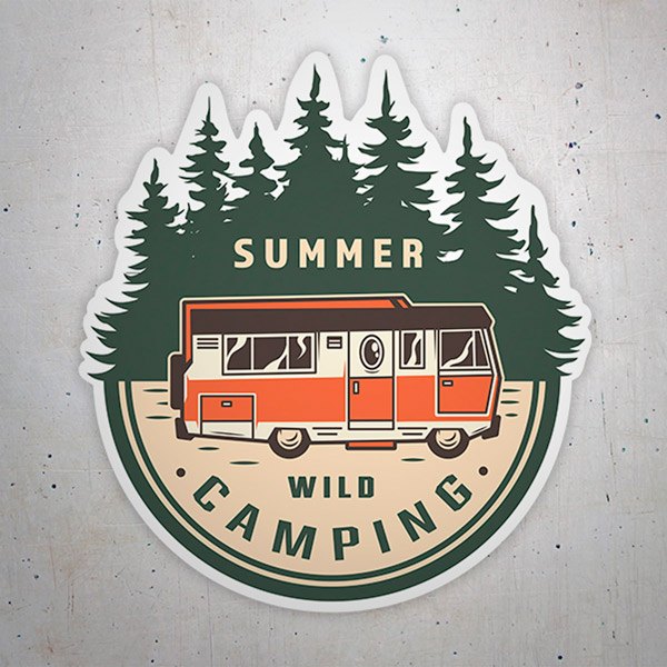 Aufkleber: Summer Wild Camping