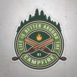 Aufkleber: Life is Better Around the Campfire 3