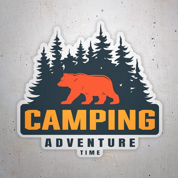 Aufkleber: Camping Adventure Time