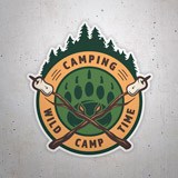 Aufkleber: Camping Wild Camp Time 3