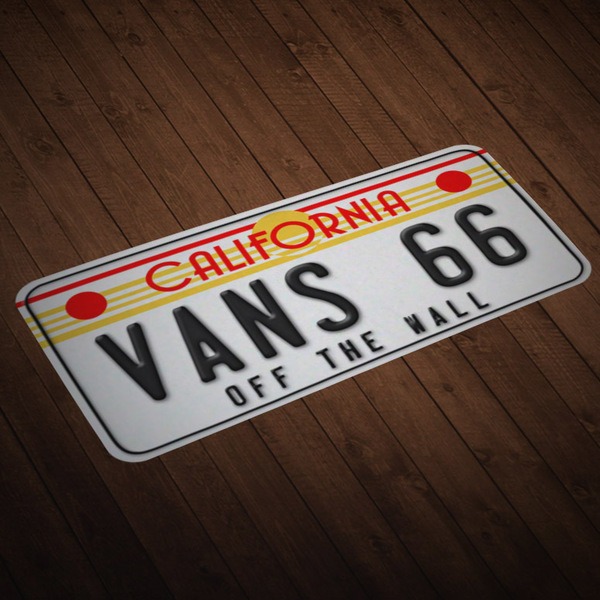Aufkleber: Kennzeichen Vans 66