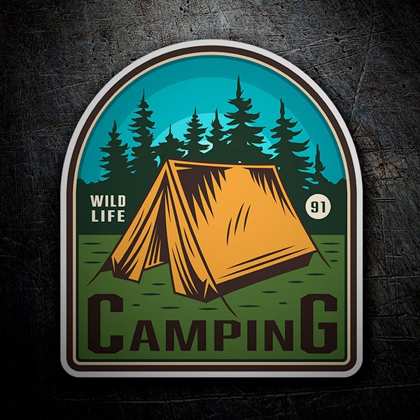 Aufkleber: Camping Wild Life 91