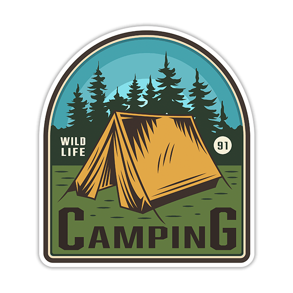 Aufkleber: Camping Wild Life 91