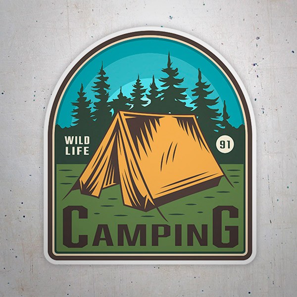 Aufkleber: Camping Wild Life 91