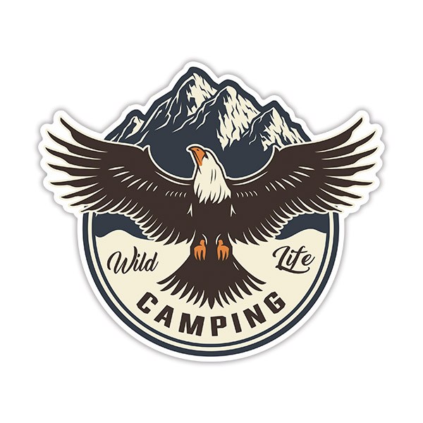 Aufkleber: Wild Life Camping