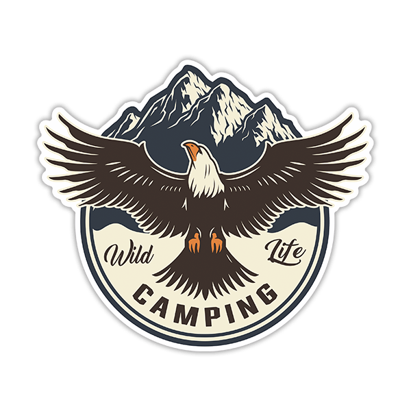 Aufkleber: Wild Life Camping 0